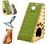 Mellowkin Cat Scratcher, 90° L Shape Scratch Pad Wall Mounted, 3D Felt Material, Scratch-Resistant And No Chipping, Cat Boredom Busters, Prevent Scratching Furniture (B-4, 60CM)