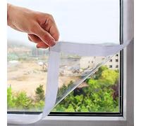 Mellroom Window Insulation Kit 160cm X 160cm cuttable Clear Film 180㎛ Thickness,Easy to Open for Ventilation,Reusable