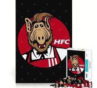 Melmac Fried Cat ALF for Adults 1000 Piece Jigsaw Puzzle Sharp Mind Creative Fun Family Pastime Art Display (50x75cm)