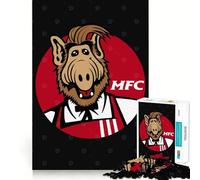 Melmac Fried Cat ALF Jigsaw for Adults 1000 Pieces Unwind Game Rich Color Enjoyable Challenge Art Display (38x26cm)