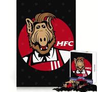 Melmac Fried Cat ALF Jigsaw for Adults 1000 Pieces Unwind Game Rich Color Enjoyable Challenge Art Display (38x26cm)