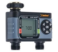 Melnor 2-Outlet Digital Water Timer, Advanced Functions, Simple and Flexible Programming, Easy Manual Watering, 4 Independent Cycles for Water Individual Days of Week