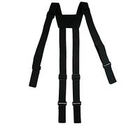 Melo Tough Tactical Suspenders Police Suspenders for Duty Belt with Durable Suspender Loop up 2.25 inch - Black - S, M, L, XL