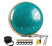 MeloBeat Steel Tongue Drum - 12 Inch 15 Notes Tongue Drum - Hand Pan D