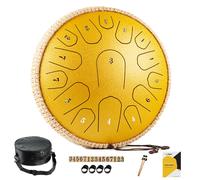 MeloBeat Steel Tongue Drum - 13 Inch 15 Notes Tongue Drum - Hand Pan D