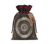 Melodic Tunes Holiday Printed Drawstring Pouch M For Party, Wedding, And Festival, Lightweight Polyester