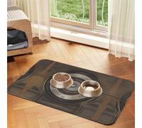Melodic Tunes Pet Absorbent Leather Non-Slip Feeding Mat 40x60cm, Quick Drying, Waterproof, Washable Bowl Mat