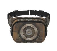 Melodic Tunes Square Double-Layer Waist Bag for Outdoor Activities Such as Sports, Travel, Hiking, Cycling