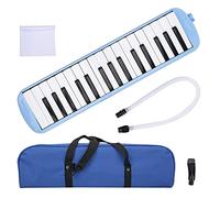 Melodica 32 Key ABS Winyboard Instrument, MelodKit with Blowpipe and Mouthpiece, Black and White Keys for Beginner Music ing, Portable with Handle and Cloth