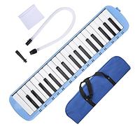Melodica Blowpipe Kit - Convenient Melodica, 37 Keys and TroubleFree - Suitable for Beginner Professional Training - ABS Material (Blue)