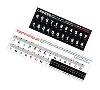 Melodica Keyboard Stickers for 27 32 37 Key 2pcs Black