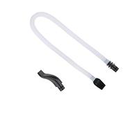 Melodica Tube, 57cm Long Flexible Plastic Pianica Tube with a Black Mouthpiece Instrument Replacement Parts Melodica Musical Instrument Accessories