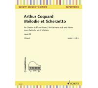 Mélodie et Scherzetto op. 68 Clarinet in Bb and Piano (advanced) Coquard Schott