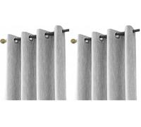 Melodieux 1 Panel Semi Blackout Curtain, Solid Casual Cotton Blend Draps, Soundproof Privacy Protection, Noise Cancelling Grey Draps for Study Room, Nursery Room, Bedroom (Grey, 46 x 54 Inch Drop)