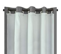 Melodieux Blackout Lining for Eyelet Curtains, 3 Pass Thermal Linings, 90'' W x 90'' L, Ring Clips Thermal Insulated Pencil Pleat Blackout Curtain Lining (White, 2 Panels)