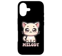 Melody Cute Kitty Cat Design for Girls Name Melody Case for iPhone 17