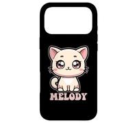 Melody Cute Kitty Cat Design for Girls Name Melody Case for iPhone 17 Pro Max