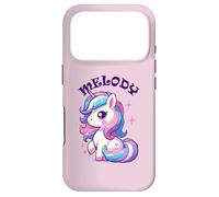 Melody Cute Unicorn Design for Girls Name Melody Case for iPhone 17 Pro