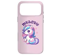 Melody Cute Unicorn Design for Girls Name Melody Case for iPhone 17 Pro Max
