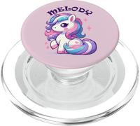Melody Cute Unicorn Design for Girls Name Melody PopSockets PopGrip for MagSafe