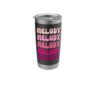 Melody First Name Minimalist Design Stainless Steel Insulated Tumbler
