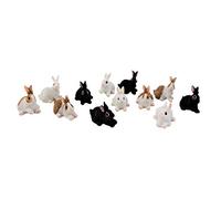 Melody Jane Dolls House 12 Rabbits Miniature Pet Animal Garden Accessory 1:12
