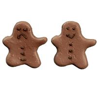 Melody Jane Dolls House 2 Gingerbread Men Biscuits 1:12 Christmas Kitchen Shop Accessory