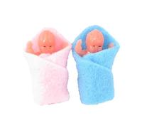 Melody Jane Dolls House 2 Swaddled Babies Miniature 1:12 Scale People Baby in Blanket
