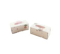 Melody Jane Dolls House 2 Tissue Boxes Miniature Bedroom Bathroom Accessory