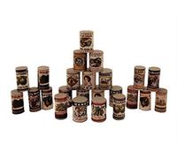 Melody Jane Dolls House 24 Old Fashioned Round Grocery Tin Cans Shop Accessory