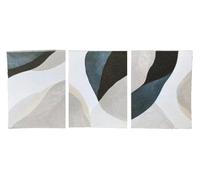 Melody Jane Dolls House 3 Abstract Prints Blue Grey Wall Art Modern Living Room Accessory