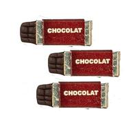Melody Jane Dolls House 3 Chocolate Bars in Wrapper Miniature Shop Store Food Accessory 1:12