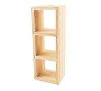 Melody Jane Dolls House 3 Cube Display Unit Modern Display Shelves Miniature