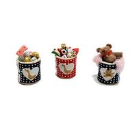 Melody Jane Dolls House 3 Full Toy Tubs Miniature 1:12 Scale Nursery Accessory