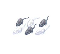 Melody Jane Dolls House 3 White & 3 Grey Mice Miniature Accessory Pet Animal Mouse