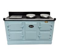 Melody Jane Dolls House 4 Oven Lt Blue Aga Stove Miniature Kitchen Furniture