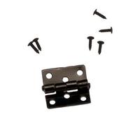 Melody Jane Dolls House 4 Silver Black Butt Hinges Miniature Fixtures and Fittings Hardware