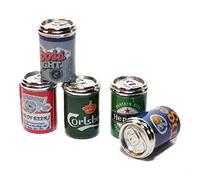 Melody Jane Dolls House 5 Beer Cans Ale Tins Miniature 1:12 Metal Pub Drinks Shop Accessory