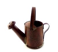 Melody Jane Dolls House Aged Rusty Coloured Old Watering Can Miniature Garden Accessory
