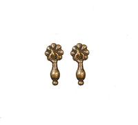 Melody Jane Dolls House Antique Brass Cabinet Door Drawer Handles 1:12 Miniature