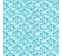 Melody Jane Dolls House Art Nouveau Turquoise Arabesque Tulip Miniature Print 1:12 Wallpaper