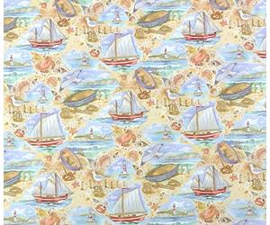 Melody Jane Dolls House 'At the Beach' Miniature Print 1:12 Scale Seaside Scene Wallpaper