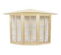 Melody Jane Dolls House Bay Window 24 Pane Oriel Georgian 1:12 Wooden Building Components