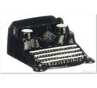 Melody Jane Dolls House Black Classic Typewriter Miniature 1:12 Study Office Desk Accessory