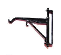 Melody Jane Dolls House Black Hanging Basket Wall Bracket Miniature Garden Accessory 1:12