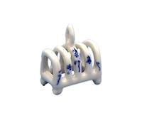 Melody Jane Dolls House Blue & White China Toast Rack Miniature Kitchen Dining Accessory