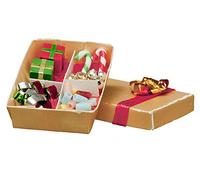 Melody Jane Dolls House Box of Christmas Decorations Tree Ornaments1:12 Scale Accessory