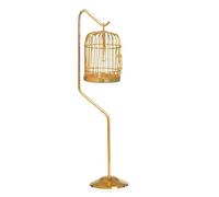Melody Jane Dolls House Brass Bird Cage & Stand 1:12 Victorian Pet Accessory