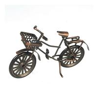 Melody Jane Dolls House Bronze Bike Bicycle with Basket Miniature Garden Outdoor Accessory