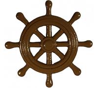 Melody Jane Dolls House Brown Ship Wheel Decoration Miniature Pub Shop Accessory 1:12 Scale
